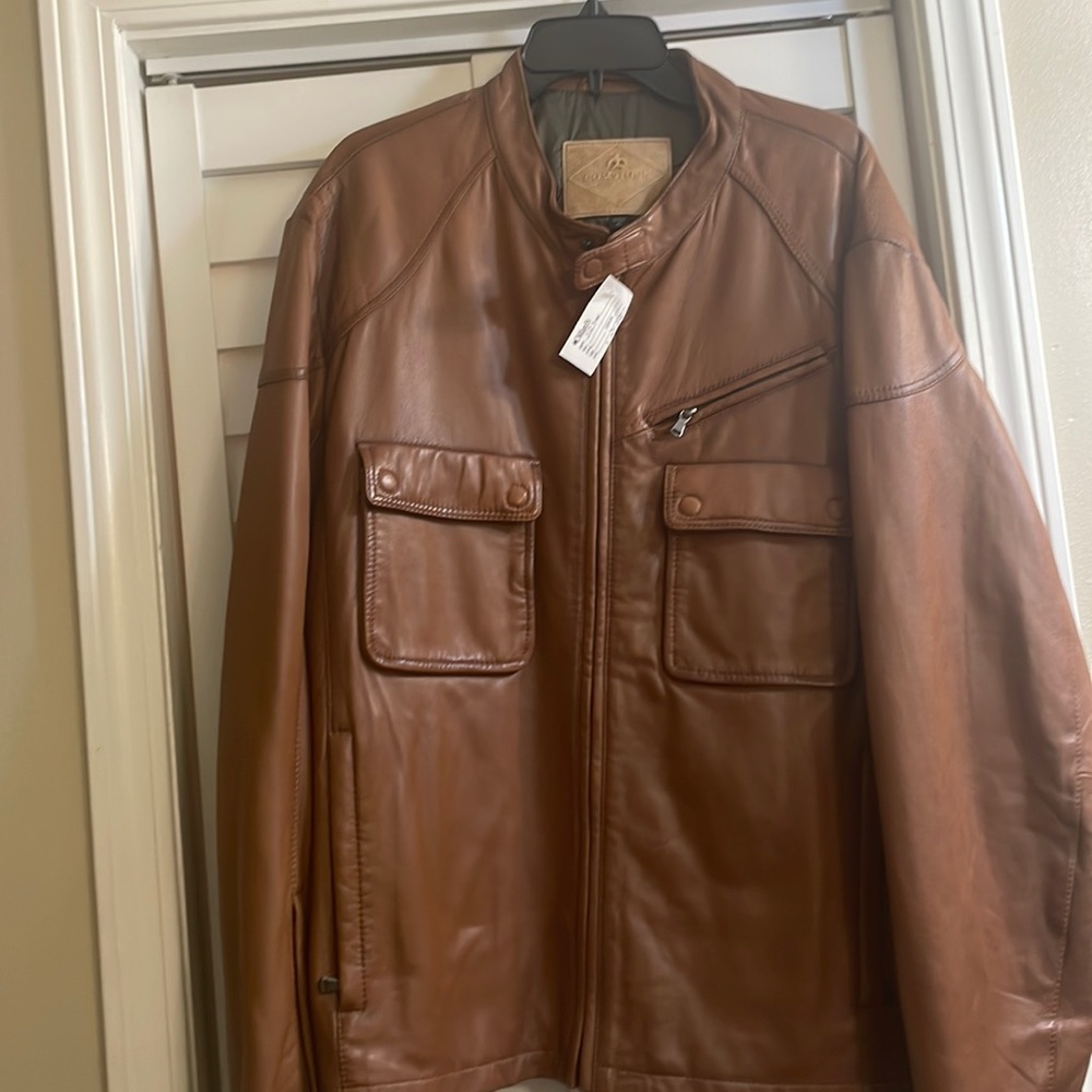 Beautiful Men Leather Coat